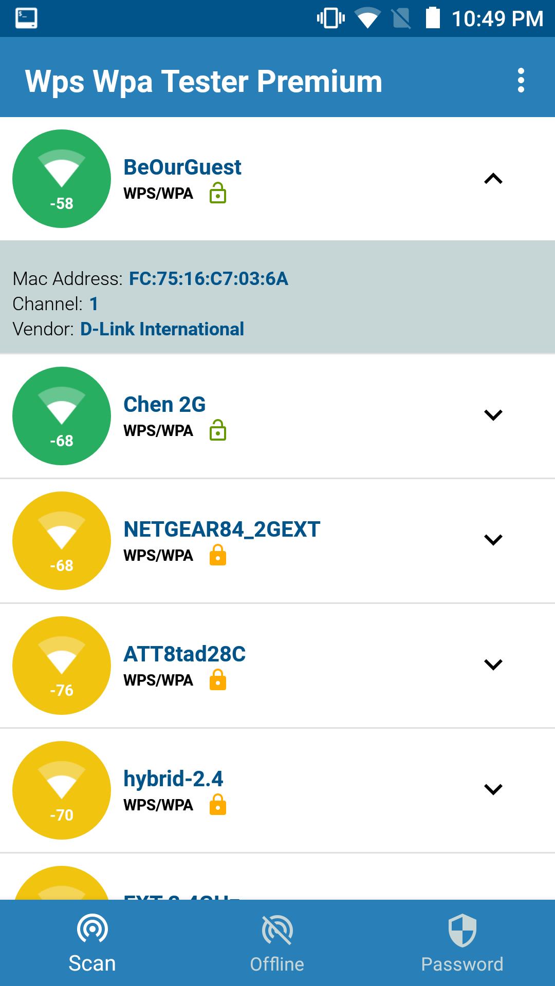 Phần mềm  Wifi Wps Wpa Tester