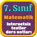7. Sınıf Matematik İnternetsiz Test Çöz Ders notu