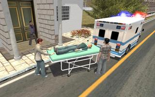 ville pilote ambulance sauveta Affiche