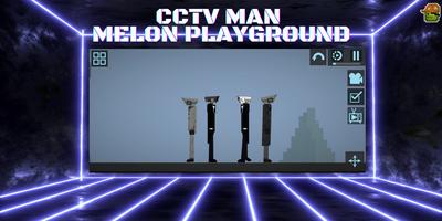CCTV Man Mod Melon Playground Cartaz