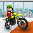 3D-Simulator für Stuntbikes Zeichen