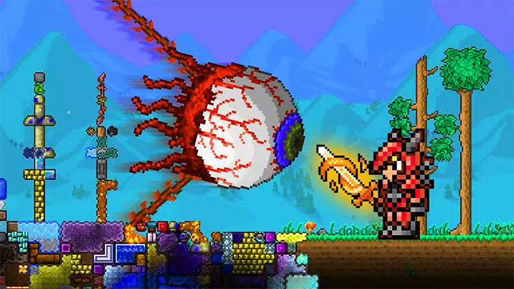 Weapons /bosses - terraria