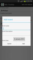 Wiki Timeline captura de pantalla 1