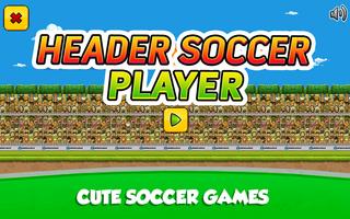 Poster Head Soccer Player
