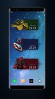 Superheroes Clock Widget 海報