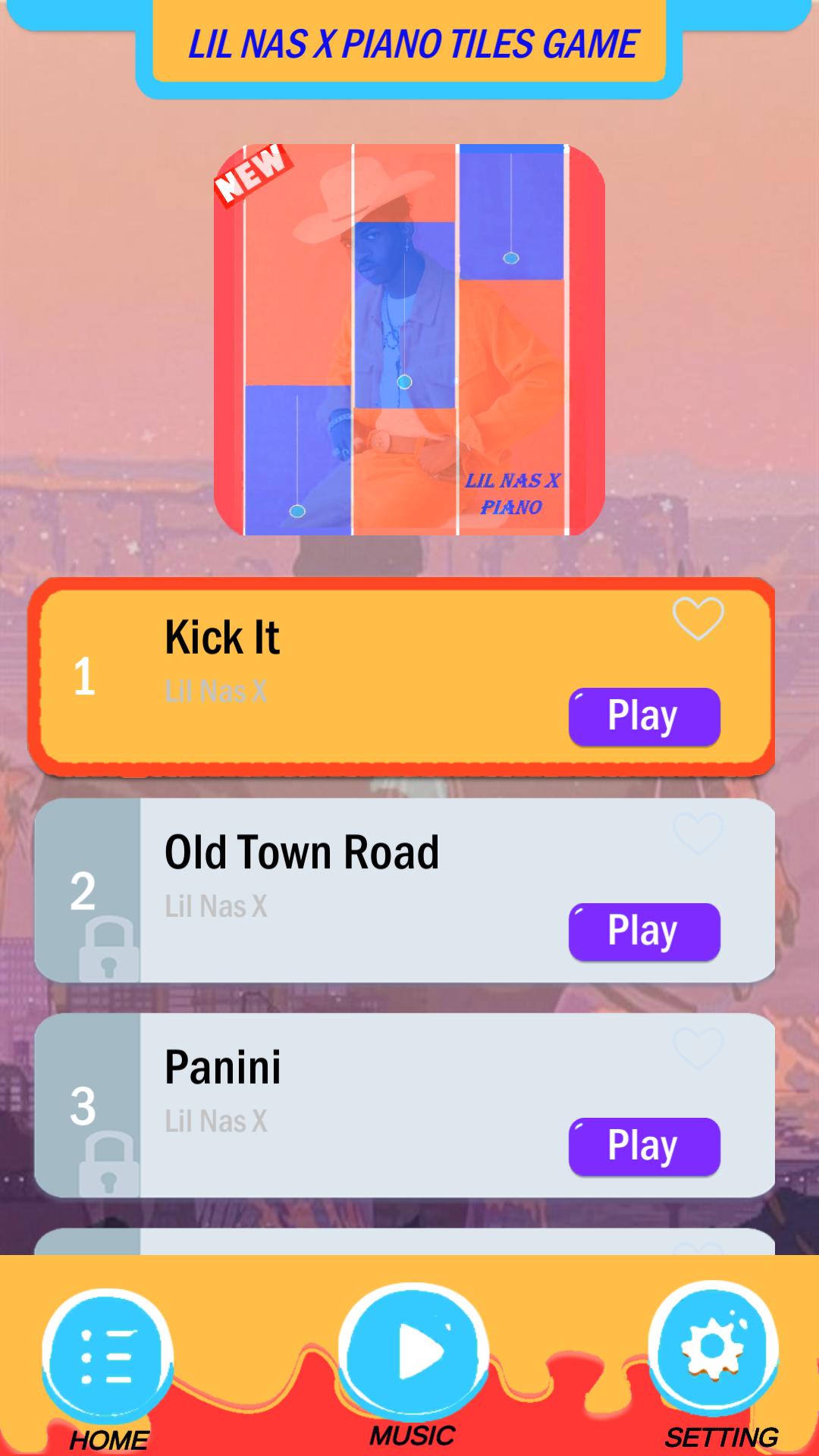Lil Nas X Old Town Road Piano Tiles Game For Android Apk Download