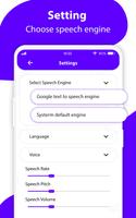 Text to Voice - PDF, Word, Excel & Browser Reader captura de pantalla 2