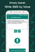 Write SMS by Voice poster