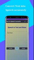 Speech to Text & Share 2021 capture d'écran 1