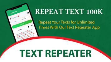 Text Repeater: Repeat 99K Text Affiche