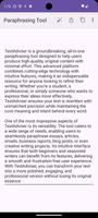 Paraphrasing Tool screenshot 1