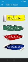 Textes français poster