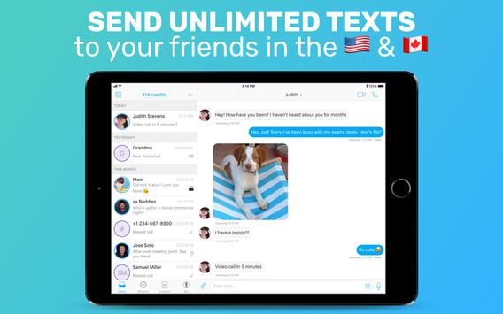 FreeTone Free Calls & Texting 截图 5