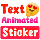 Animated text stickers maker icône