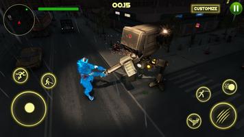 Super Blue Monster: Rope Hero اسکرین شاٹ 2