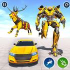 Deer Simulator : Deer Robot Car Transforming Games আইকন