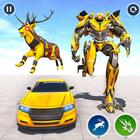 Deer Simulator : Deer Robot Car Transforming Games biểu tượng