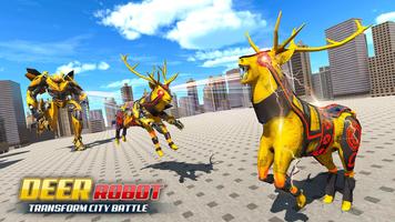 Deer Simulator : Deer Robot Car Transforming Games স্ক্রিনশট 2