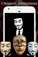 Anonymous Mask Photo Editor captura de pantalla 1