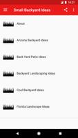 Small Backyard Ideas screenshot 1