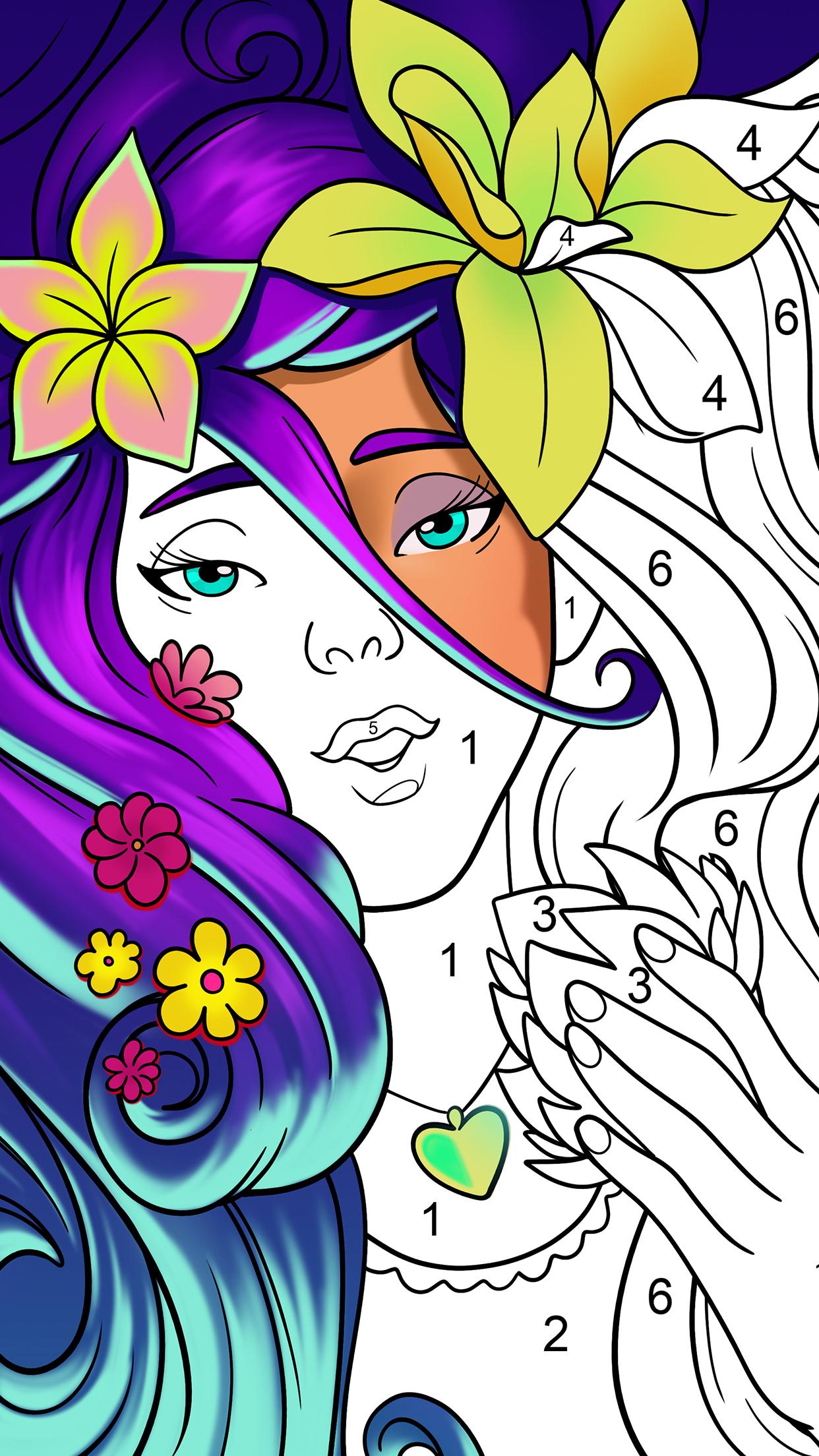 Android 用の 数字で塗り絵 アートぬりえゲーム Apk をダウンロード