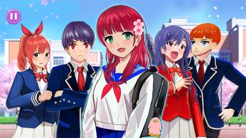 Anime School Life Simulator imagem de tela 3