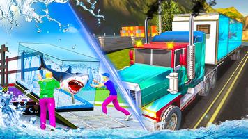 Sea Animals Cargo Truck Transport : Driving Game capture d'écran 1