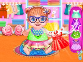 Twin Baby Care Girls Game पोस्टर