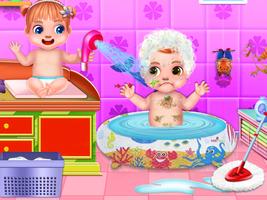 Twin Baby Care Girls Game स्क्रीनशॉट 2