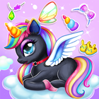 Unicorn Dress up Girls Game آئیکن