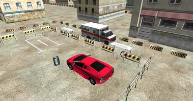 Ambulance 3D Parking Game Affiche