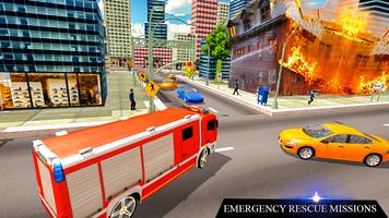 Firefighter Hero: City Rescue تصوير الشاشة 1