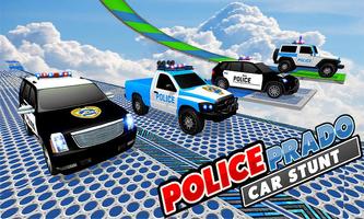 Police Prado Car Stunt - Ramp Car Racing Game 3D imagem de tela 2