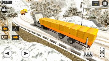 Uphill Gold Transport Truck poster