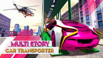 multi-story car transporter truck 🚚 driving 2019 poster
