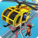 Blocky Helicopter City Heroes APK