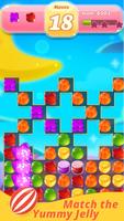 Jelly fruit crush - Match 3  & Free Puzzle Game Affiche