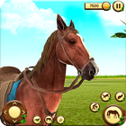 Ranch de chevaux équestres 3D icône