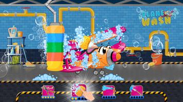 Kids Airplane: Fun Wash Games اسکرین شاٹ 1