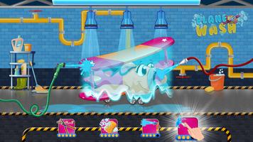 Kids Airplane: Fun Wash Games اسکرین شاٹ 2