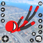 StickMan Rope Hero Spider Game иконка