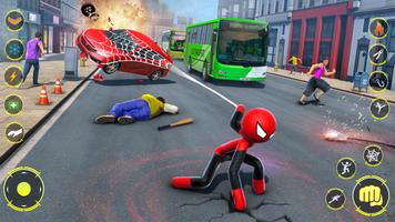 StickMan Rope Hero Spider Game ภาพหน้าจอ 2