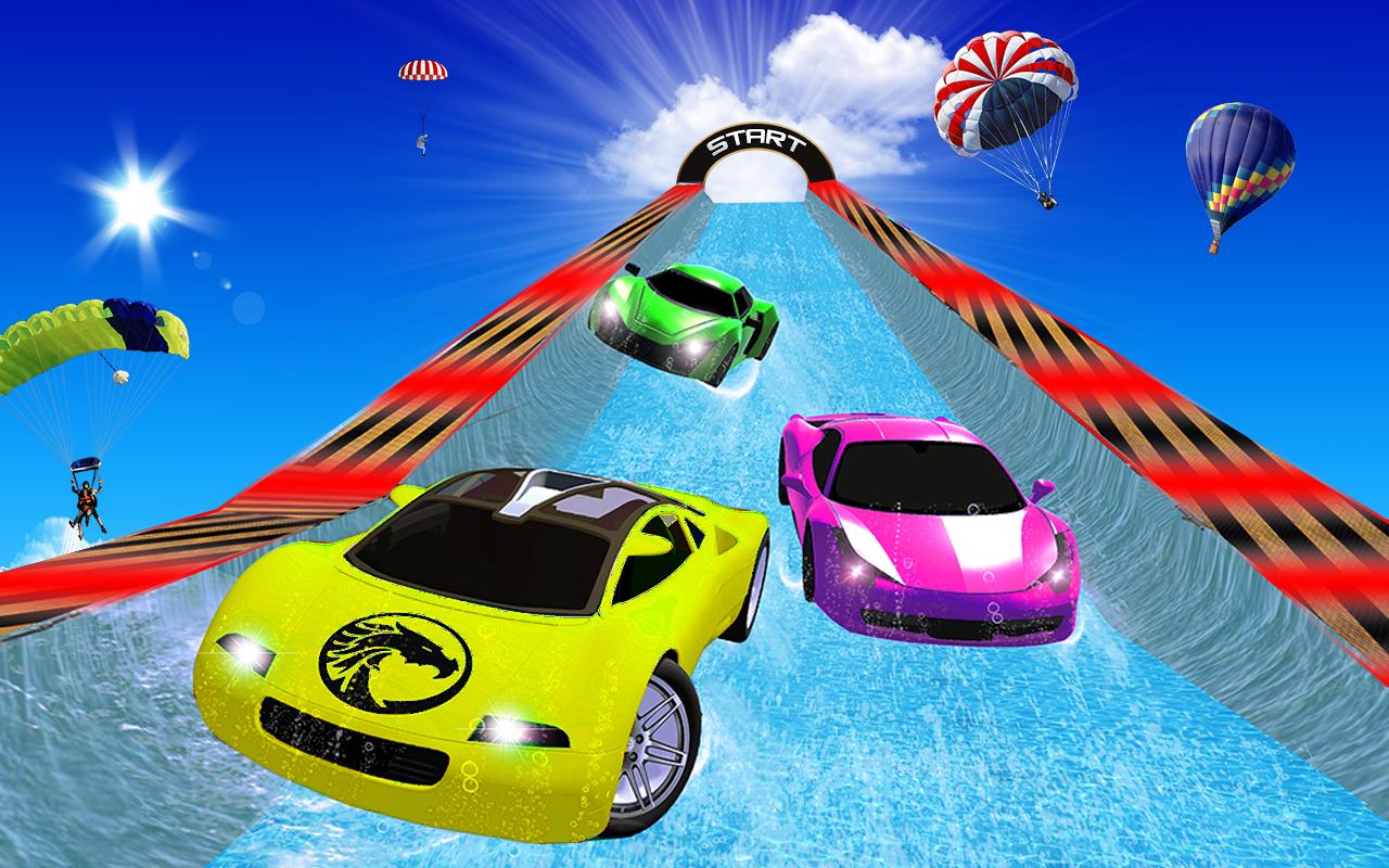 Игры водные гонки. Car Stunts 2. Water Slide cars. Водные гонки Липецк.