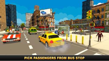Smart City Taxi Helicopter Driving Simulator Affiche