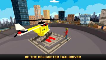 Smart City Taxi Helicopter Driving Simulator capture d'écran 1