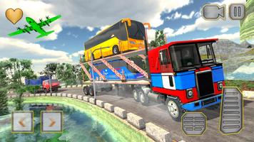 Bus Transport Trailer Truck Simulator Affiche