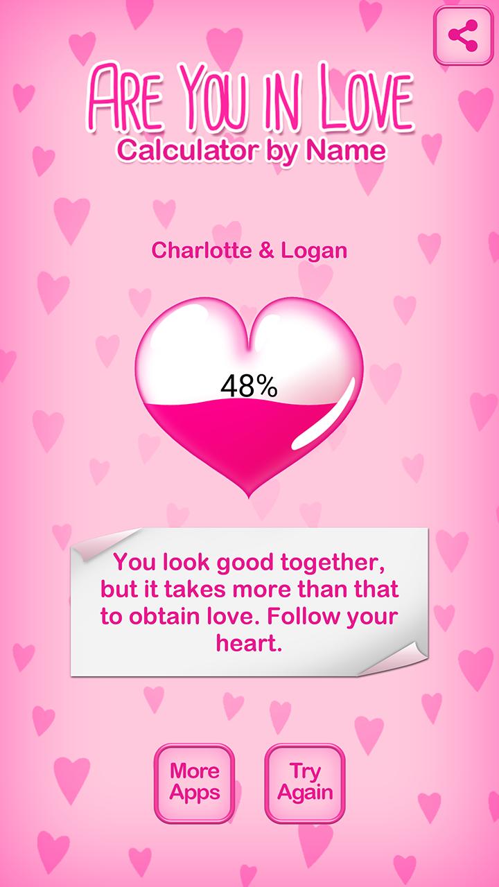 Are You In Love Calculator By Name Prank For Android Apk Download