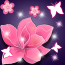 美麗的花朵 泛著 動態壁紙 APK