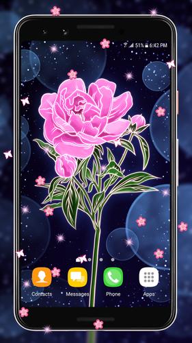 Beautiful Flowers Glowing Live Wallpapers APK for Android Download