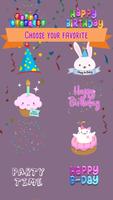Adesivos de Aniversário para Fotos imagem de tela 1